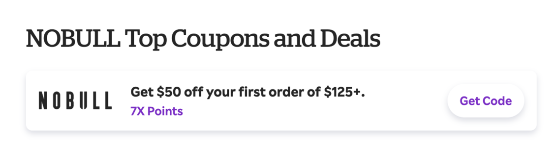 Rakuten NoBull Offer