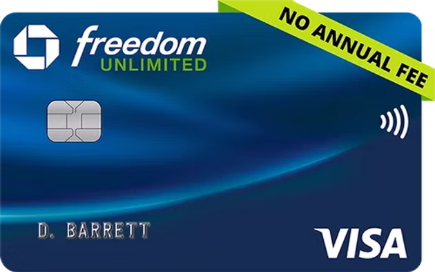 Chase Freedom Unlimited no annual fee card