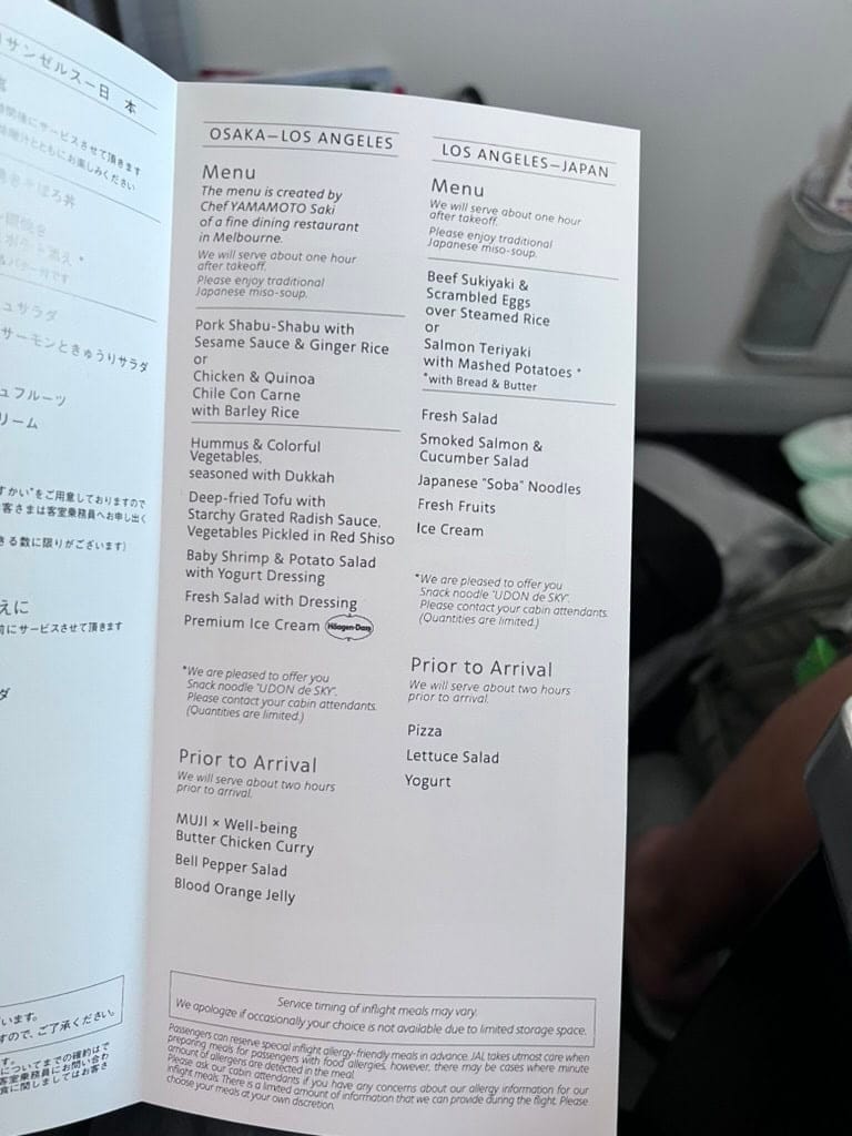 Premium Economy Seat on Boeing 787-9 Japan Airlines.